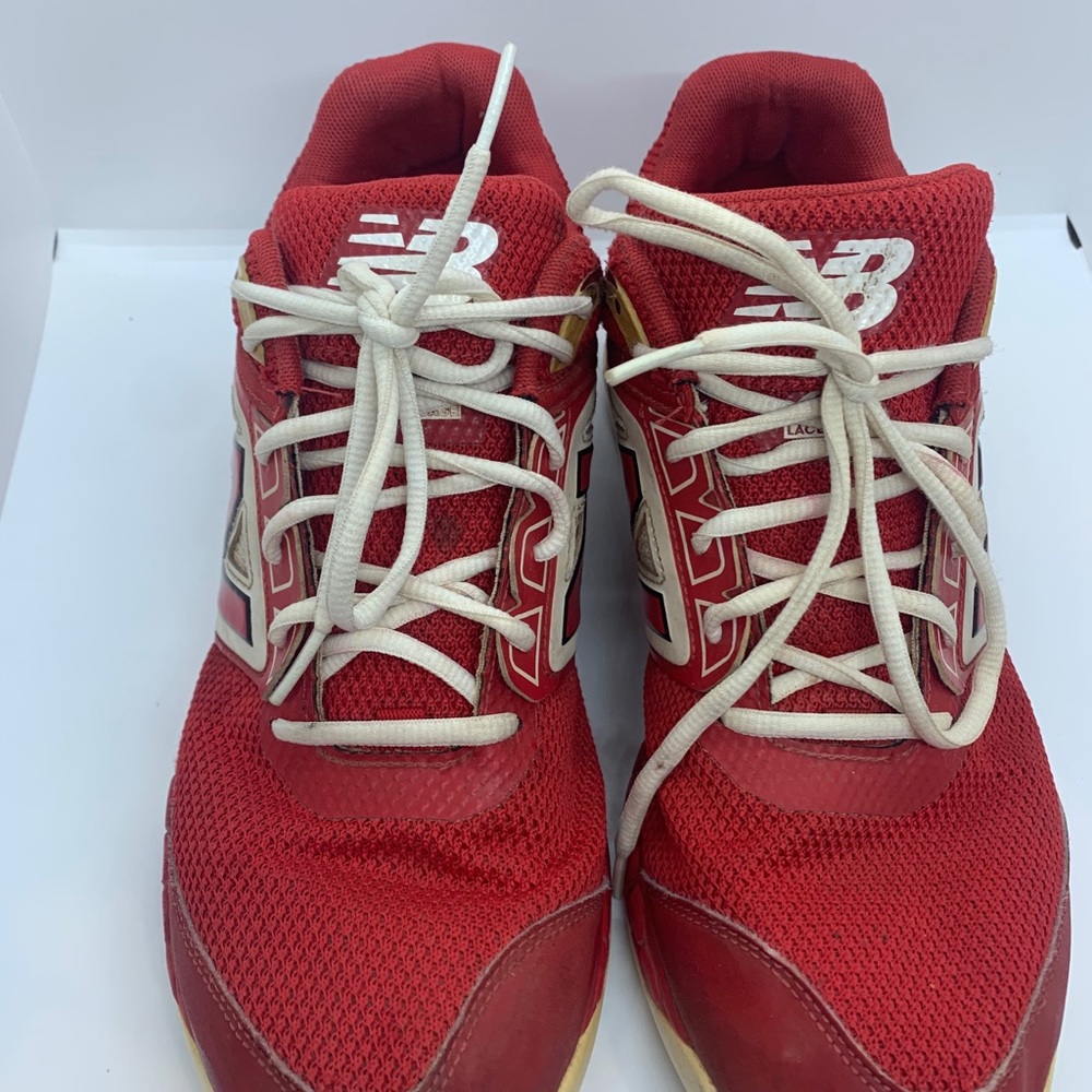 New balance turf shoes red & white
